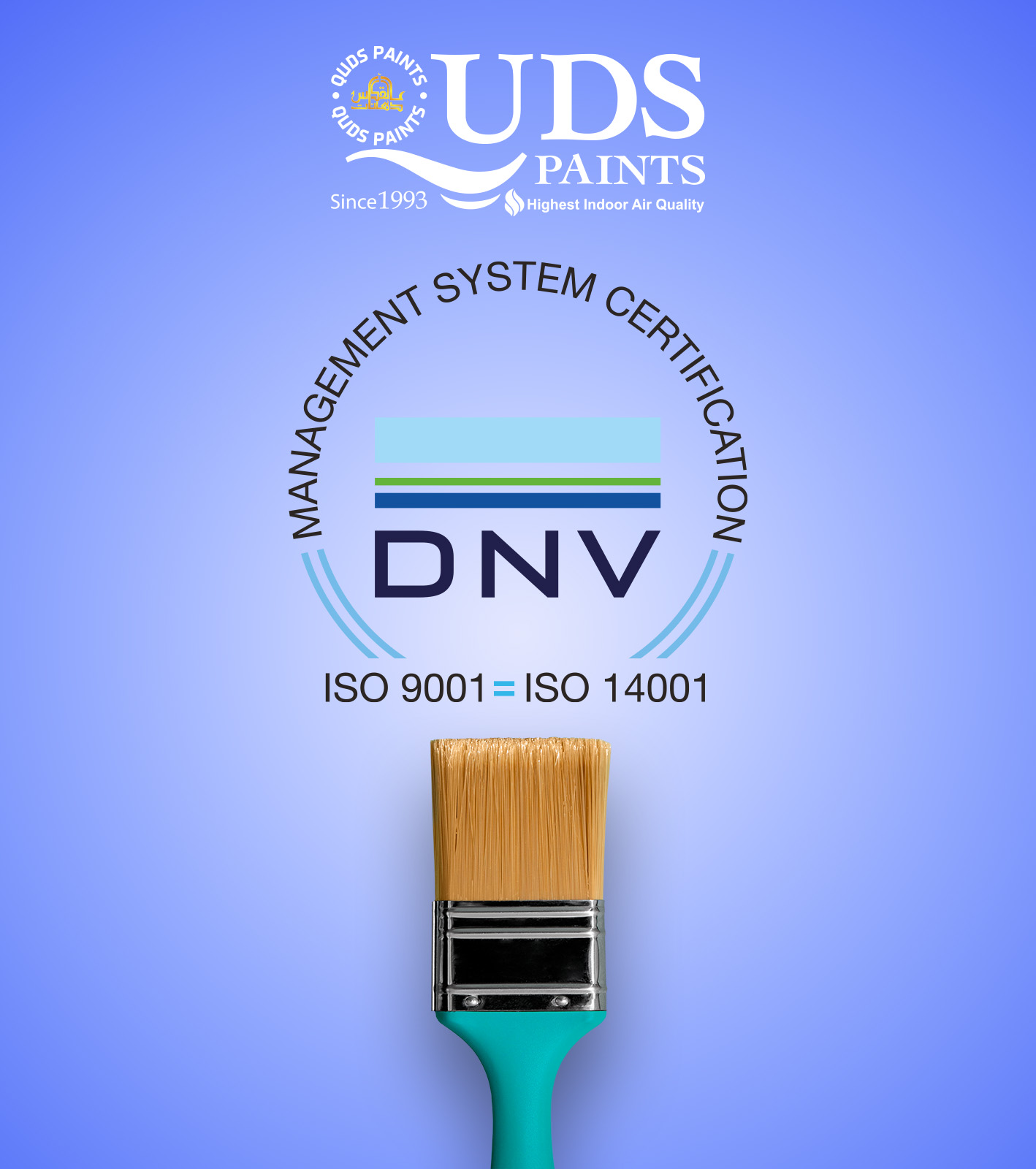 Certified with ISO 9001 and ISO 14001